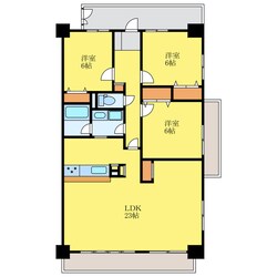 地蔵橋駅 徒歩8分 8階の物件間取画像